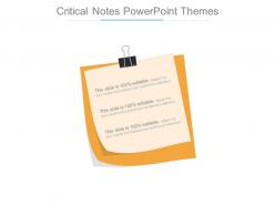 Critical Notes Powerpoint Themes