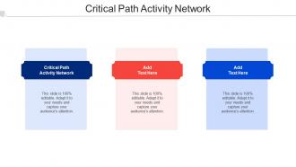 Critical Path Activity Network Ppt Powerpoint Presentation Slides Picture Cpb