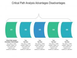 Critical path analysis advantages disadvantages ppt powerpoint presentation model backgrounds cpb