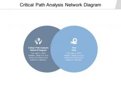 Critical path analysis network diagram ppt powerpoint presentation slides clipart cpb
