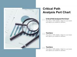 Critical path analysis pert chart ppt powerpoint presentation layouts ideas cpb