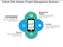 Critical path analysis project management business level strategy cpb