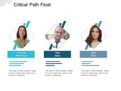 Critical path float ppt powerpoint presentation layouts styles cpb