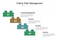 Critical path management ppt powerpoint presentation file model cpb