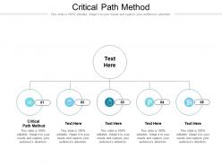 Critical path method ppt powerpoint presentation infographic template influencers cpb