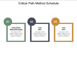 Critical path method schedule ppt powerpoint presentation styles good cpb