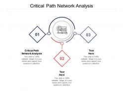 Critical path network analysis ppt powerpoint presentation model information cpb