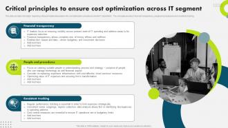 Critical Principles To Ensure Cost Optimization Strategic Plan To Secure It Infrastructure Strategy SS V