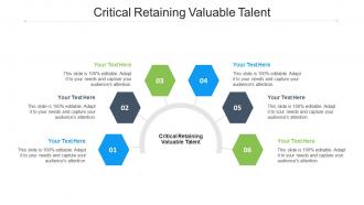 Critical Retaining Valuable Talent Ppt Powerpoint Presentation Layouts Visuals Cpb