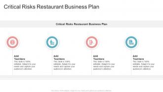 Critical Risks Restaurant Business Plan In Powerpoint And Google Slides Cpb