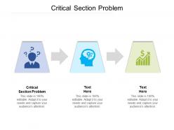 Critical section problem ppt powerpoint presentation gallery styles cpb