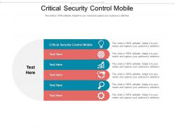 Critical security control mobile ppt powerpoint presentation layouts deck cpb