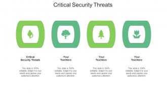 Critical security threats ppt powerpoint presentation model mockup cpb