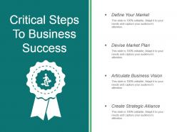 Critical Steps To Business Success Powerpoint Slides