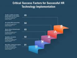 Critical success factors for successful hr technology implementation