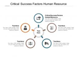 Critical success factors human resource ppt powerpoint presentation pictures designs cpb