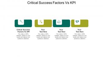 Critical success factors vs kpi ppt powerpoint presentation model tips cpb