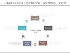 Critical thinking and planning presentation pictures
