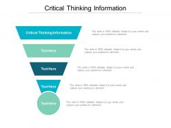 Critical thinking information ppt powerpoint presentation infographic template elements cpb