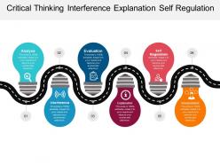 Critical thinking interference explanation self regulation
