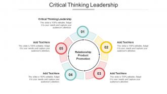Critical Thinking Leadership In Powerpoint And Google Slides Cpb