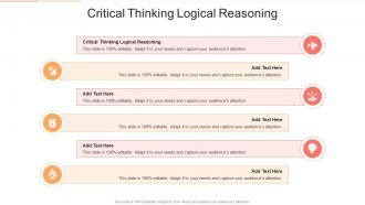 Critical Thinking Logical Reasoning In Powerpoint And Google Slides Cpb