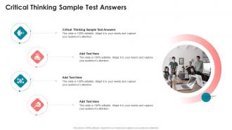 Critical Thinking Sample Test Answers In Powerpoint And Google Slides Cpb