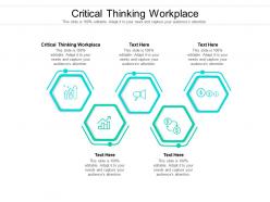 Critical thinking workplace ppt powerpoint presentation outline vector cpb