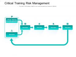 Critical training risk management ppt powerpoint presentation file aids cpb