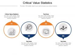 Critical value statistics ppt powerpoint presentation icon clipart cpb
