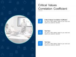 Critical values correlation coefficient ppt powerpoint presentation file outline cpb