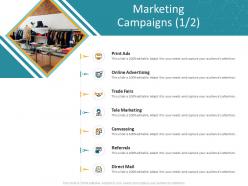 Crm application dashboard marketing campaigns ppt file professional