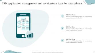 CRM Application Management And Architecture Icon For Smartphone