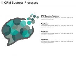 Crm business processes ppt powerpoint presentation pictures display cpb