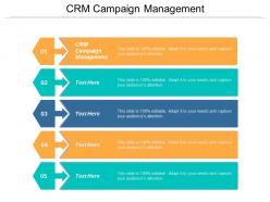 Crm campaign management ppt powerpoint presentation ideas template cpb