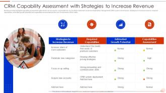 CRM Capability Assessment With Strategies To Increase Revenue