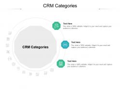 Crm categories ppt powerpoint presentation pictures influencers cpb