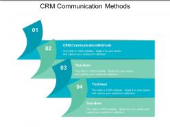 Crm communication methods ppt powerpoint presentation file samples cpb