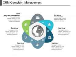 Crm complaint management ppt powerpoint presentation layouts example cpb