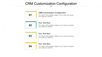 Crm customization configuration ppt powerpoint presentation summary topics cpb