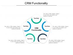 Crm functionality ppt powerpoint presentation pictures vector cpb