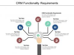 Crm functionality requirements ppt powerpoint presentation styles samples cpb