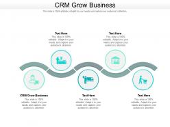 Crm grow business ppt powerpoint presentation icon example cpb