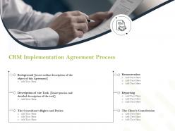 CRM Implementation Agreement Process Ppt Powerpoint Presentation Icon Show