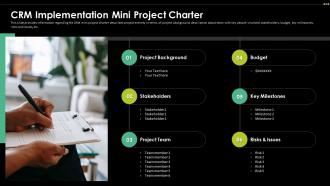 CRM Implementation Mini Project Charter Digital Transformation Driving Customer
