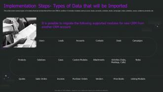 Crm Implementation Process Implementation Steps Types Of Data That Will Be Imported