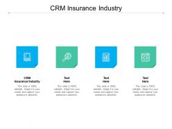 Crm insurance industry ppt powerpoint presentation slides download cpb