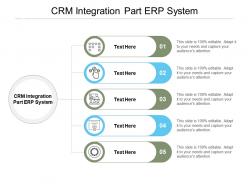 Crm integration part erp system ppt powerpoint presentation infographics design ideas cpb