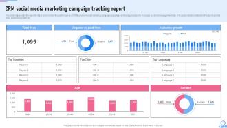 Crm Marketing Guide Crm Social Media Marketing Campaign Tracking Report MKT SS V