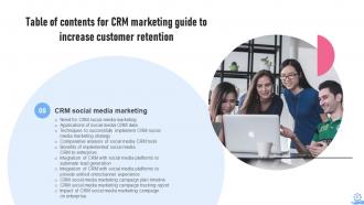 CRM Marketing Guide To Increase Customer Retention MKT CD V Good Customizable